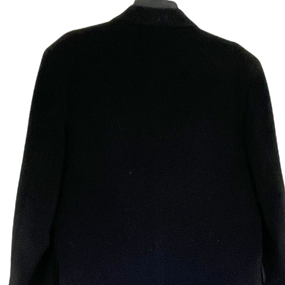 VTG Guy Laroche Womens Wool & Cashmere Trench Size L Black - Picture 5 of 11